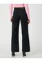 By-6987 Black Lycra High Waist Wide Leg Loose Wide Leg Jeans Boyfriend Loose Pants - 4
