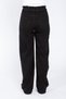By-6942 Jeans Black Gathered Elastic Waist High Waist Boyfriend Wide Leg Jeans - 5