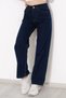 Multy 90's Navy Blue Lycra Super Extra High Waist Palazzo Loose Jean Trousers Wide Leg - 3