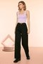 Silver Women's Casual Non-Fading Black Super High Waist 90's Wide Leg Comfort Lycra Palazzo Jeans - 2