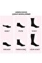 Unisex Bamboo College Tennis Socks Premium, Black Striped 3-Pack - 4