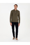 Dark Khaki Regular Fit Sweatshirt 50296504-Vr111 - 4