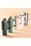 Beige Colored Stainless Steel Pipe Thermos Cup - 1.2L - 2