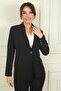 Mona Collar Single Button Front Collar Lined Jacket - 3