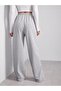 2-Piece Black-Grey Elastic Waist Loose Wide Leg Sweatpants - 4