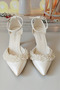 Women's 7 cm Pearl Mother-of-Pearl Bridal Shoes - 6
