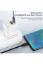 كابل USB نوع C إلى مايكرو USB بطول 0.5 متر بلون بيج، كابل شحن ونقل بيانات سريع OTG من USB-C إلى مايكرو USB - 6