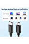 كابل USB نوع C إلى مايكرو USB بطول 0.5 متر بلون بيج، كابل شحن ونقل بيانات سريع OTG من USB-C إلى مايكرو USB - 3