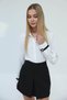 Women's Ecru Gather Detailed Crepe Shirt - 3