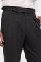 Anthracite Wool Look High Waist Pleated Men's Trousers - 5