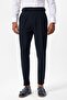 High-waisted pleated men's trousers