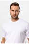 White Crew Neck Basic T-Shirt - 5
