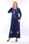 Women's Long Sleeve Velvet Dress - 6