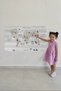 Educational World Map World Atlas Children's and Baby's Room Wall Sticker-85x130-3812 - 3