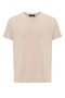 Dark Beige Basic V-Neck Men's T-Shirt - 6