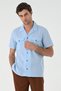 Apaş collar pocket detailed men's shirt - 2