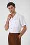 Apaş collar pocket detailed men's shirt - 5
