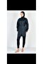 Black Full Covered Water Repellent Fast Drying Side Adjustable Zippered Hijab Swimsuit - 5