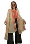 Cream Color Sun Patterned Handmade Cotton Shawl