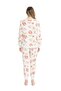Us Polo Assn. 17105 Women's Soft Fabric Round Neck Long Sleeve Elastic Leg Pajama Set-Tile - 3