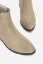 Women's Beige Nubuck Genuine Natural Leather Number 35-41 Chelsea Boots & Booties - 2