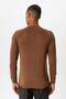 Brown Crew Neck Slim Fit Knitwear Sweater - 6