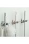 Latch Vacuum Cleaner and Mop Hanger Holder - Set of 3