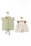 My Little One's Cicileri Angels Tie-Up Girls' Shorts Set - Green
