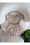 My Little One's Baby Cotton Ruffle Shorts Girl's Set - Beige