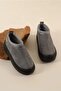 Women's Gray Wool Fur Inside Elastic Ultra Mini Boots & Booties - 4