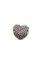 Leaf Patterned Heart Charm