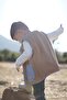 Pear Embroidered Brown Teddy Baby Kids Vest - 4