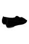 Women's Stoned Buckle Suede Ballerinas Black - Black - 6