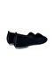 Women's Stoned Buckle Suede Ballerinas BLACK - SMOKE - 7