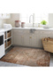 Aysu Collection Brown Beige Abstract Patterned Woven Base Modern Decorative Carpet Aysu42 - 5