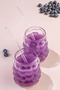 350 Ml. Beaded Glass Glass with Straw Grape Grain - Soft Drink Water Coffee 2 Pieces - 6