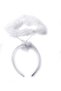 White Otrişli Feather Flexible Structure Angel Hare Angel Crown (5224)