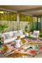 Paris Collection Modern Decorative Carpet with Pink Flowers and Birds Pattern 142 - 2