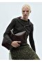 High collar zippered sweater