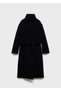High Collar Pure Wool Coat - 3