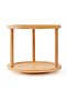 2 Tiers Kitchen Bamboo Rotating Spice Rack Set 360 Degree Swivel Shelf Organizer Aesthetic - 3