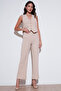 Standard Fit High Waist Straight Leg Trousers Pant 5865972