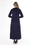 Women's Long Sleeve Velvet Dress - 4
