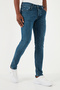 Men's Slim Fit Stretch Cotton Jeans - Skinny Leg Jeans 1131S12Naples - 2