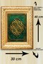 Gold Frame Look 3 Individual Motifs and Colorful Painting Set, Home, Living Room Decorative Wall Ornament - 3