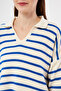 Women's Polo Neck Striped Oversize Knitwear Sweater - 6