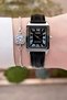 Women's Wristwatch with Case Metallic Cord Black Color 24 Months Warranty - 3