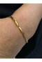3mm cornered bar yellow gold color steel thin polite • in illuminated box • for lover • bracelet for wife - 6