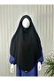 Two-Layer Ready-Made Sufle Esarp Medi̇ne Ipegi Suitable for Hajj and Umreh Black - 2