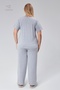Winter Luxury Pajama Set with Elastic Waist, Comfortable Model, Viscose Cotton Women's Pajama Set - 6